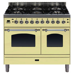 ILVE Milano Dual Fuel Range Cooker Cream